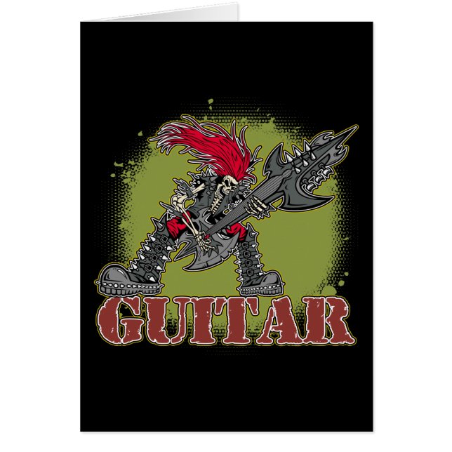 Skeletspeling Elektrische gitaar (Voorkant)