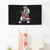 Skeletspeling gitaarelektrisch spandoek (Insitu)