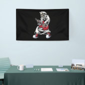 Skeletspeling gitaarelektrisch spandoek (Beurs)