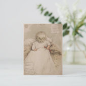 Skeletspier Baby Briefkaart (Staand voorkant)