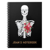 Skeletspier Bloedhart Notitieboek (Voorkant)
