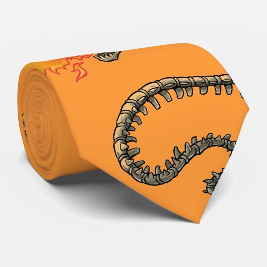 Skeletspier Stropdas (Opgerold)