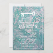 Skeletspier van de opwarming van de aarde Blauwgro Kaart (Voorkant)