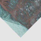 skeletspieren Blauwgroen bruine textuur Tissuepapier (Detail)