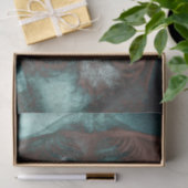 skeletspieren Blauwgroen bruine textuur Tissuepapier (Geschenk)