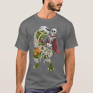 Skeletspieren Dinosaur Halloween T re Pump T-shirt
