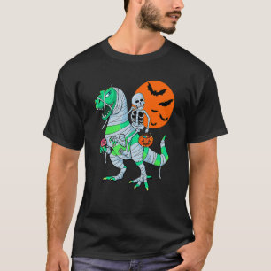 Skeletspieren Dinosaur rex Halloween Kinder T-shirt