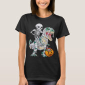 Skeletspieren Dinosaur T rex Halloween Kind T-shirt (Voorkant)