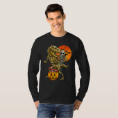 Skeletspieren Dinosaur T Rex Halloween Kind T-shirt (Voorkant volledig)