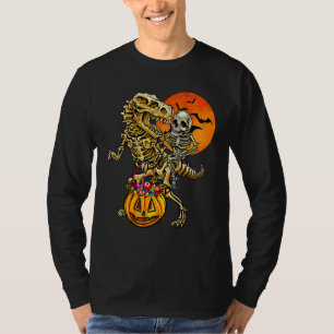 Skeletspieren Dinosaur T Rex Halloween Kind T-shirt