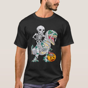 Skeletspieren Dinosaur T Rex Halloween Kind T-shirt