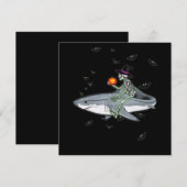 Skeletspieren - Funny Halloween Shark Gift Kaart (Voorkant / Achterkant)