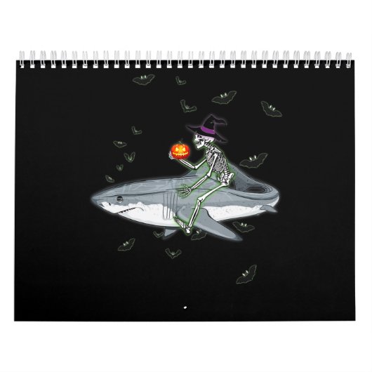 Skeletspieren - Funny Halloween Shark Gift Kalender (Hoes)