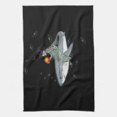Skeletspieren - Funny Halloween Shark Gift Theedoek (Verticaal)