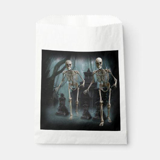 Skeletspieren, gespoten bedankzakje (Voorkant)