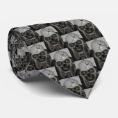 Skeletspieren Halloween Stropdas (Opgerold)