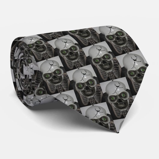 Skeletspieren Halloween Stropdas (Opgerold)