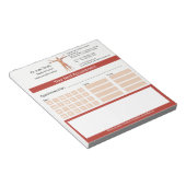 Skeletspieren Menselijk lichaam Medische afspraak Notitieblok (Schuin)