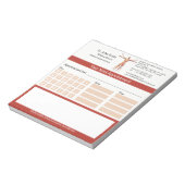 Skeletspieren Menselijk lichaam Medische afspraak Notitieblok (Linkerzijde)