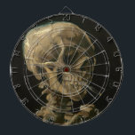 Skeletspieren met brandende sigaretten van Van Gog Dartbord<br><div class="desc">Een van de coolste werken van Van Gogh nu op een dart board!  Ideaal voor de man kamer!</div>