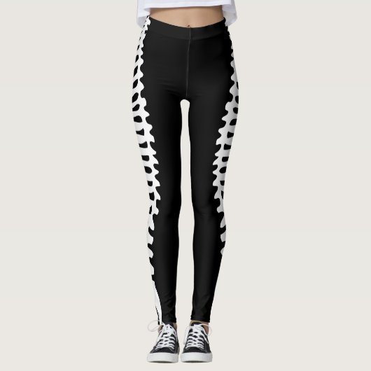 Skeletspieren met wervelkolom leggings (Voorkant)