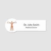 Skeletspieren Naamplaatje (Voorkant)