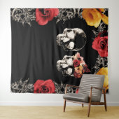 Skeletspieren Rood Geel Fotografie Achtergrond Wandkleed (In Situ (horizontaal))