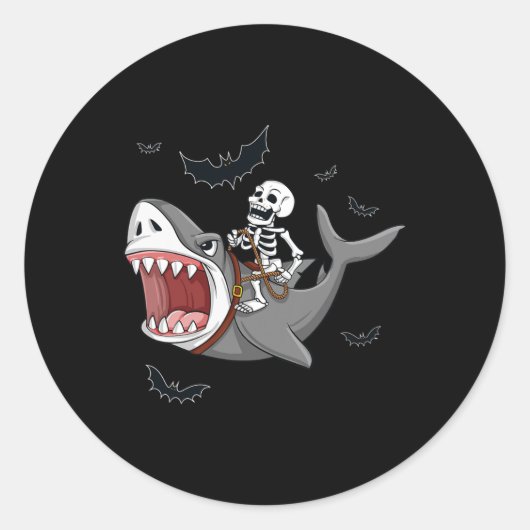 Skeletspieren Skeletrik Scary Halloween Boys Girls Ronde Sticker (Voorkant)