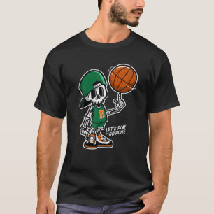 Skeletspieren Speel Basketball Graffiti Style Desi T-shirt