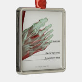 Skeletspieren van de voet metalen ornament (Rechts)