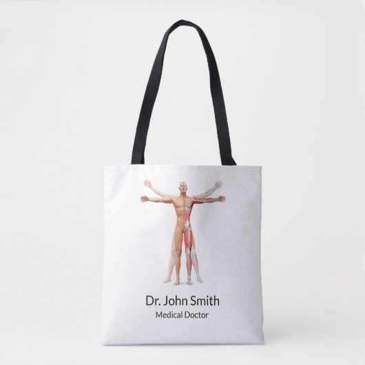 Skeletspieren voor medisch menselijk gebruik - Can Tote Bag (Voorkant)