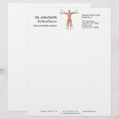 Skeletspieren voor medisch menselijk gebruik - Let Briefhoofd (Voorkant / Achterkant)