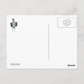 Skeletspieren Witte Briefkaart (Achterkant)