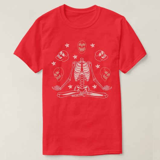 Skeletspieren, Yoga Skeleton T-shirt (Design voorkant)