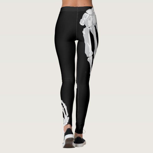 Skeletspierhanden Leggings (Achterkant)