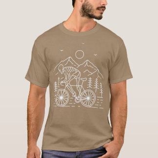 Skeletspion Riding Bike Natuur Hike T-shirt