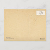 Skeletspionage op Victoriaans Lady  Gothic Art Briefkaart (Achterkant)