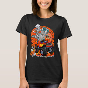 Skeletspleet Dinosaur Rex Mummy Monster Truck H T-shirt