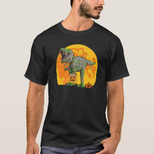 Skeletspleetpomp Dinosaur Rex Halloween T-shirt
