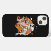 Skeletspleetspier Dinosaur T rex Halloween Fun iPhone Hoesje (Achterkant horizontaal)