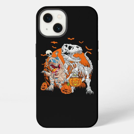 Skeletspleetspier Dinosaur T rex Halloween Fun iPhone Hoesje (Achterkant)