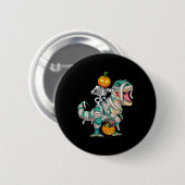 Skeletspleetspier Dinosaur T rex Halloween Fun Ronde Button 5,7 Cm (Voorkant /achterkant)