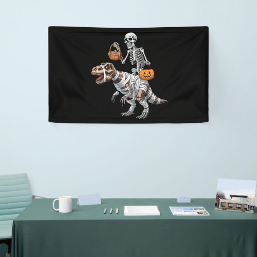 Skeletspleetspier Dinosaur T rex Halloween Fun Spandoek (Beurs)
