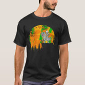 Skeletspleetspier Dinosaur T rex Halloween Fun T-shirt (Voorkant)