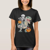 Skeletspleetspier Dinosaur T rex Halloween Fun T-shirt (Voorkant)