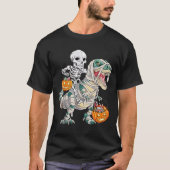 Skeletspleetspier Dinosaur T rex Halloween Fun T-shirt (Voorkant)