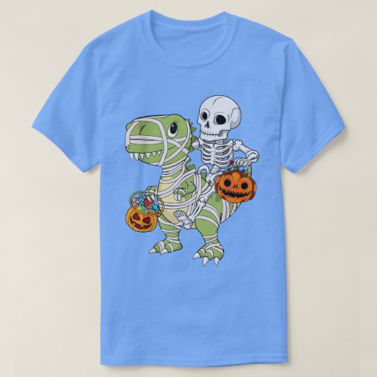 Skeletspleetspier Dinosaur T rex Halloween Fun T-shirt (Design voorkant)