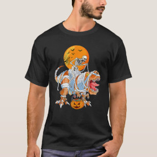 Skeletspleetspier Dinosaur T Rex Halloween Fun T-shirt