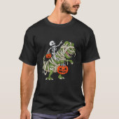 Skeletspleetspier Dinosaur T Rex Halloween Fun T-shirt (Voorkant)