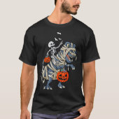 Skeletspleetspier Dinosaur T rex Halloween Fun T-shirt (Voorkant)